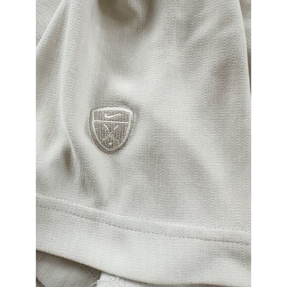 Nike Golf Polo Shirt Mens XL Tan Dri Fit Beige Flex Performance Gear Viscose - Picture 2 of 5